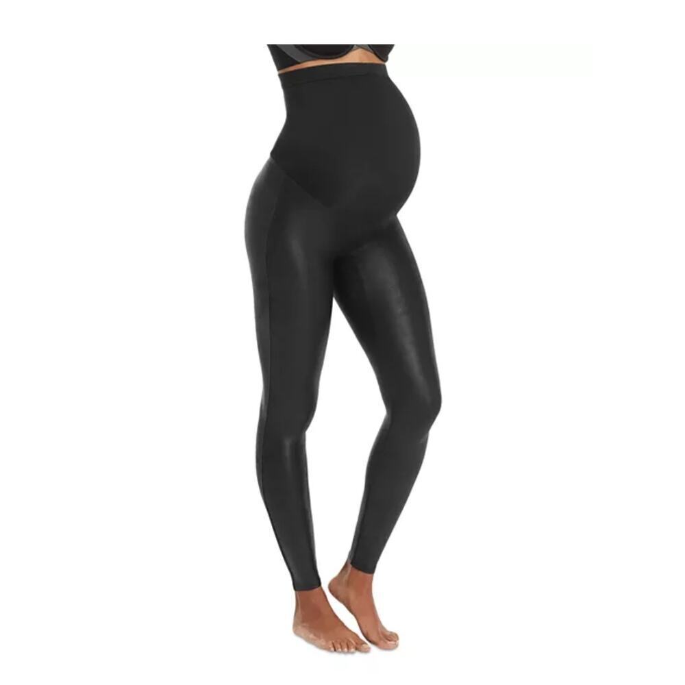 Spanx Mama Faux Leather Leggings